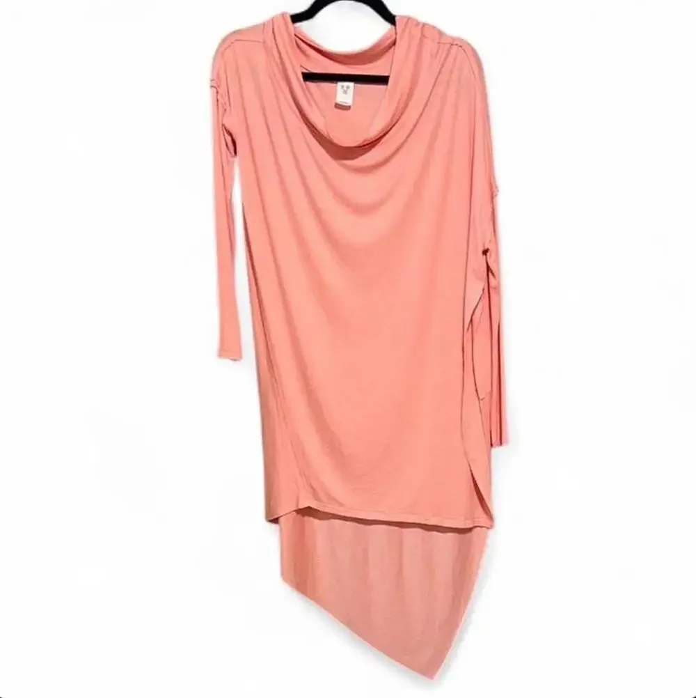 We The Free by Free People Grapevine Tunic Asymmetrical Cowl Neck Top Small boho